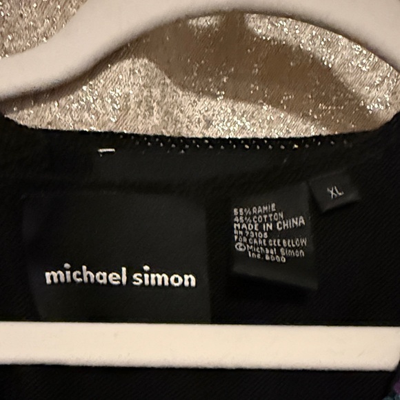 Vintage Michael Simon Sequin Art Women sweater set - Black and Multicolor - Picture 2 of 4